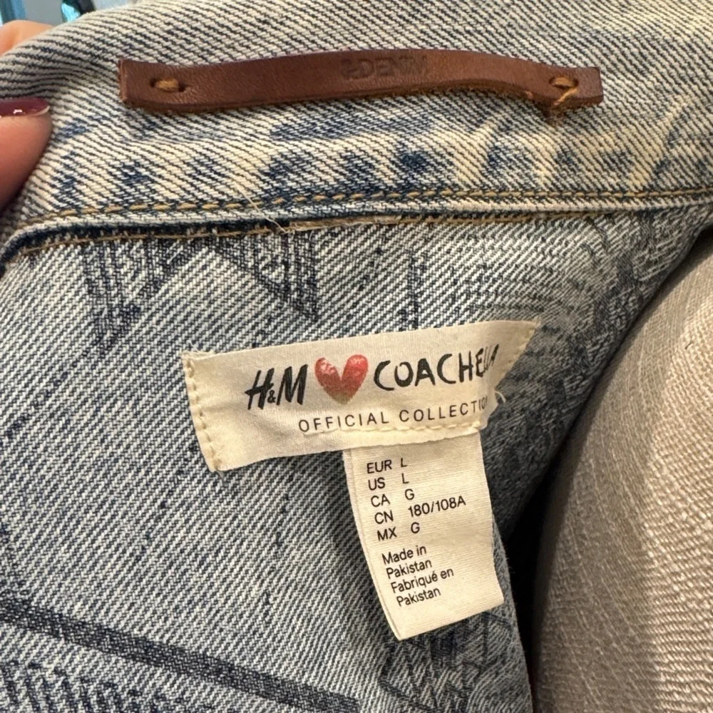 H&M Faded Blue Jean Jacket-Coachella Collection